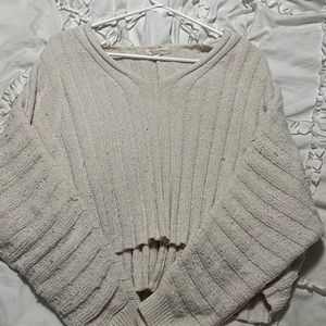 PacSun L.A hearts brand off white oversized sweater.